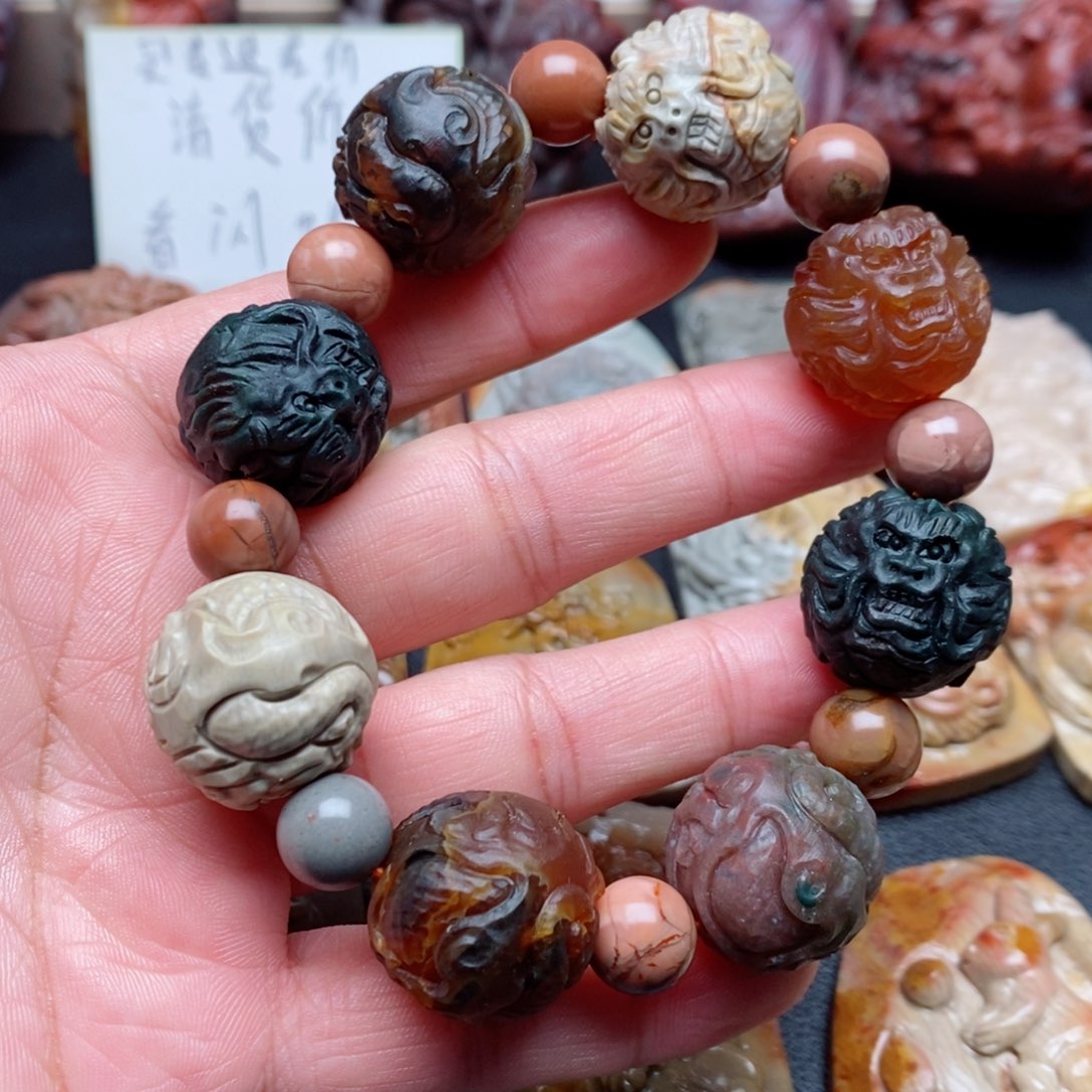 未镶嵌手串玛瑙/玉髓