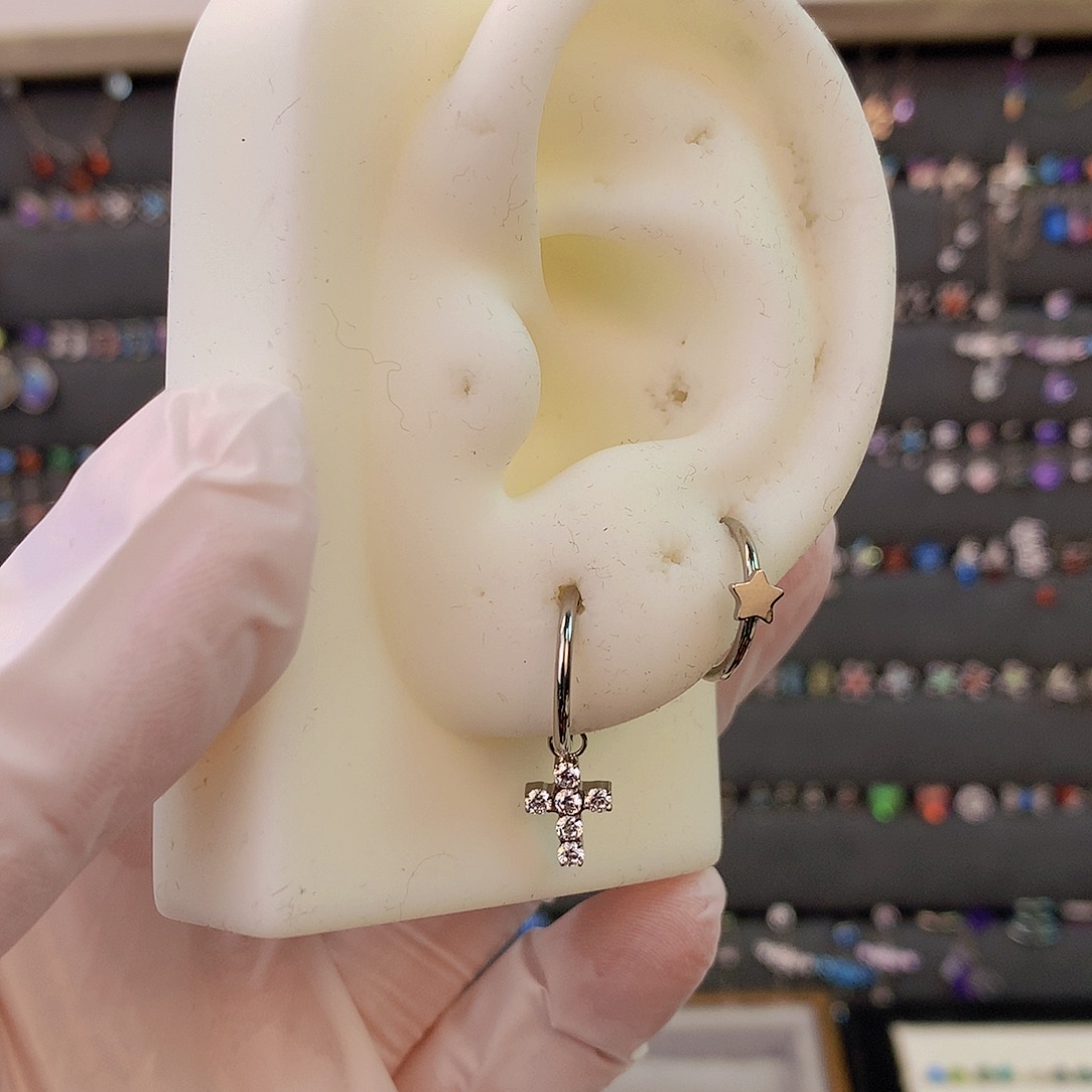 钛合金合金05耳环吊坠