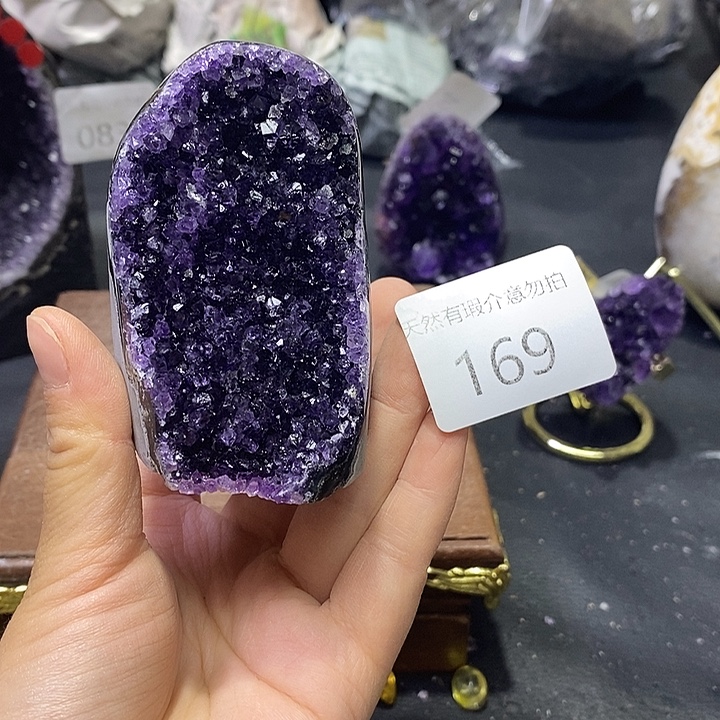 紫晶珠宝半成品未镶嵌