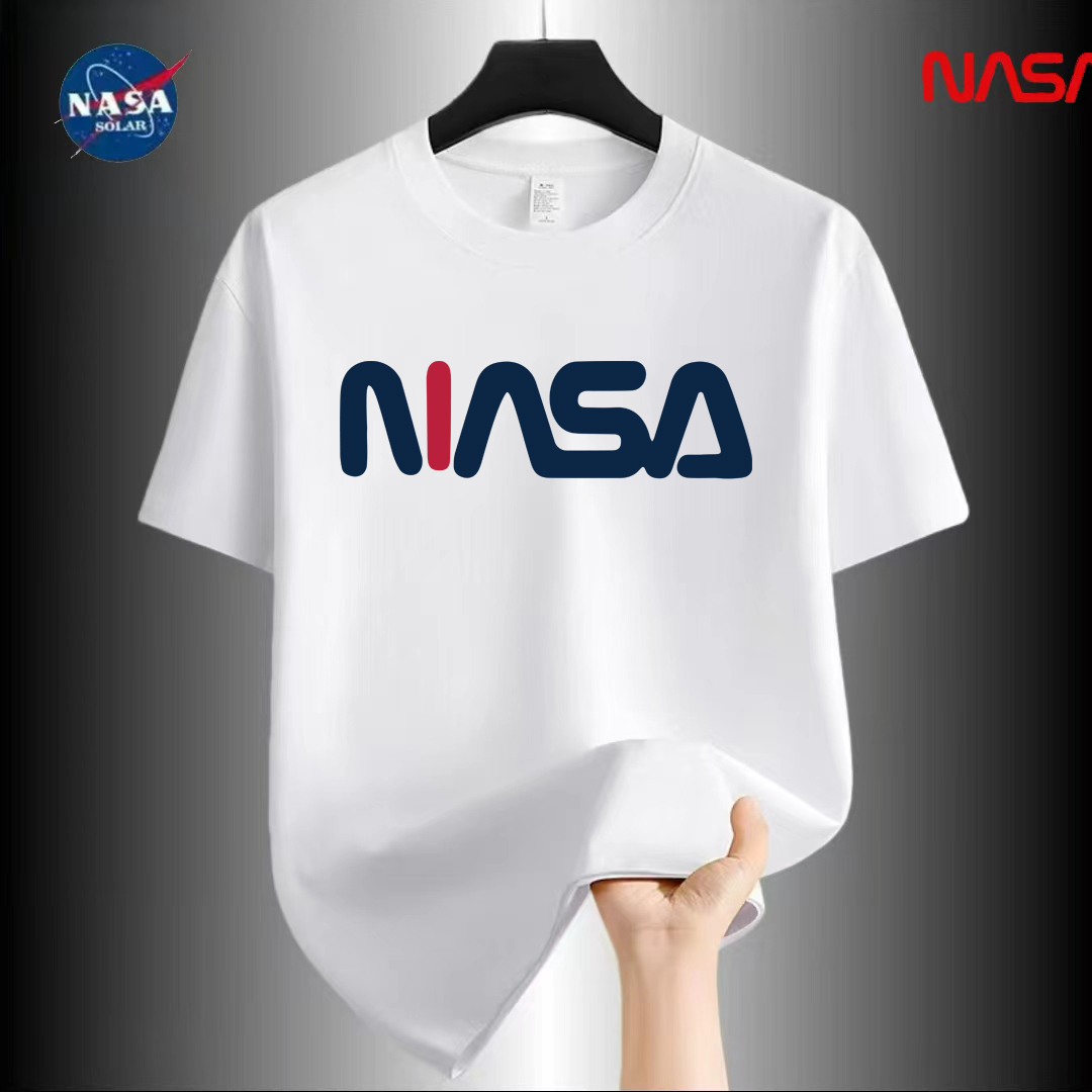 NASA联名纯棉夏季圆领短袖T恤微宽松时尚男女同款休闲百搭07