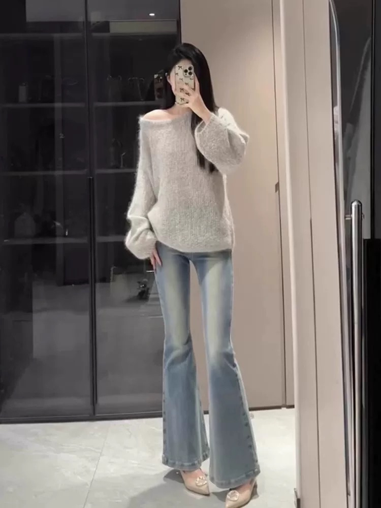 一号链接【no退换】牛仔裤裤子显瘦阔腿裤直筒裤喇叭裤