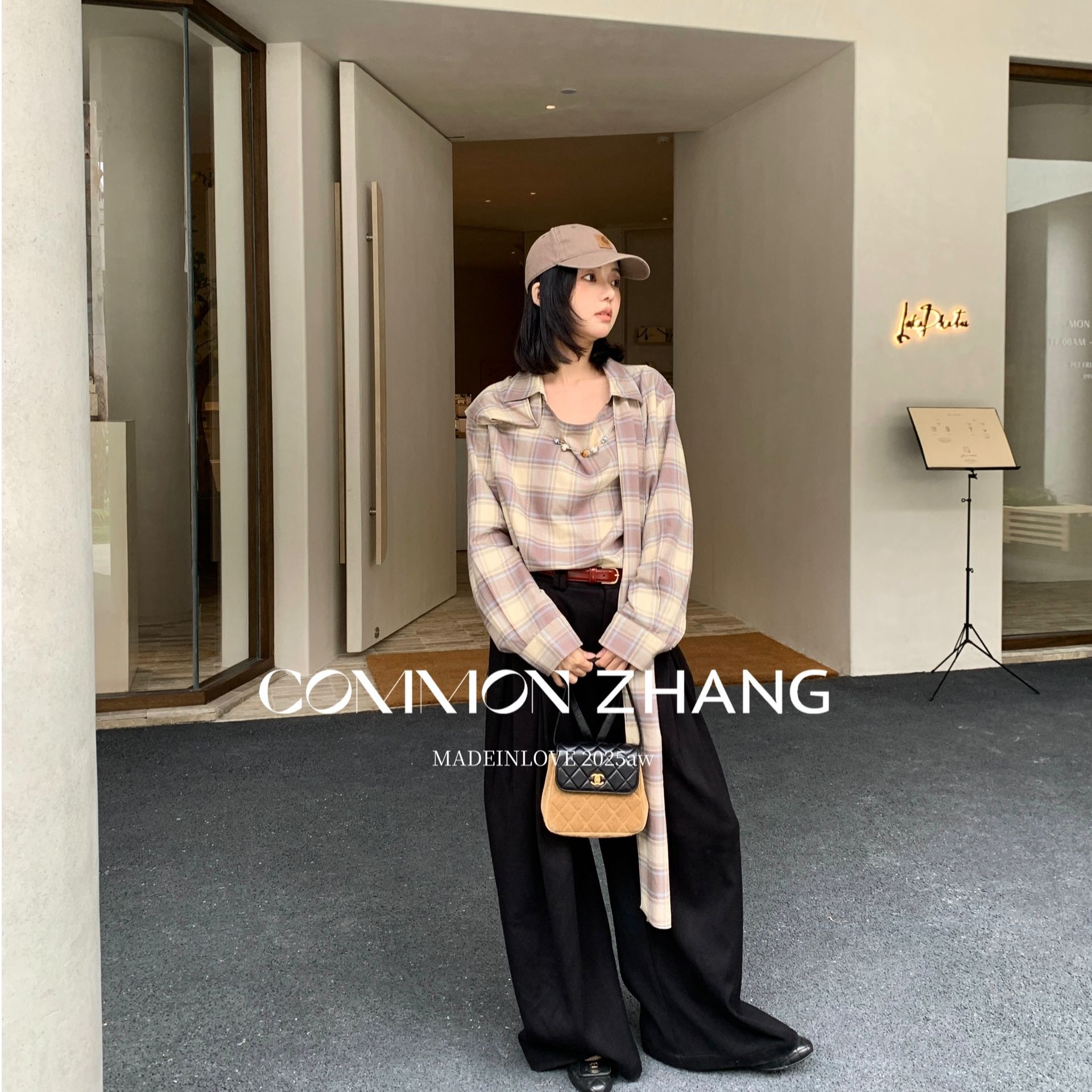 十三行CZ-冬季福秒复古格纹衬衣小衫#B43235