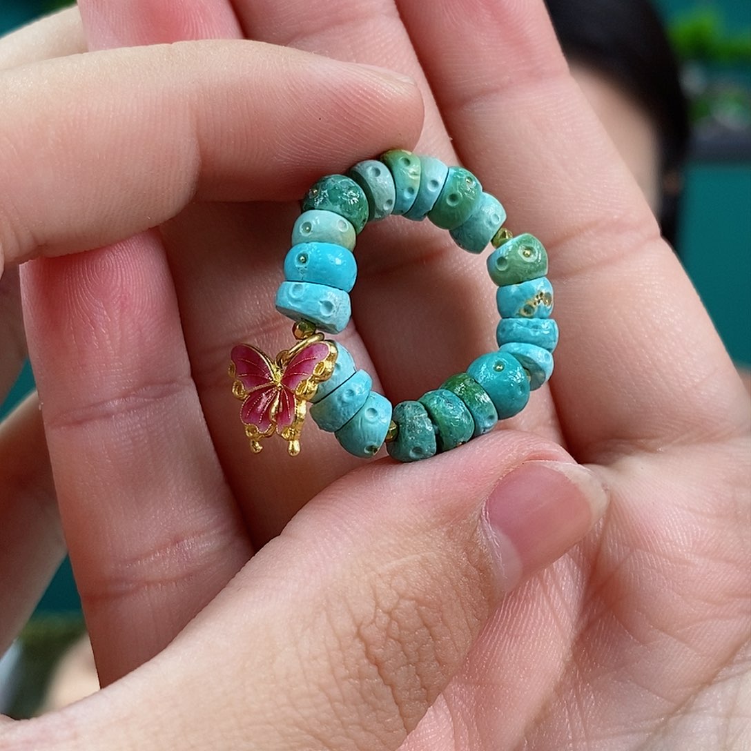 绿松石珠宝奇石足金镶嵌