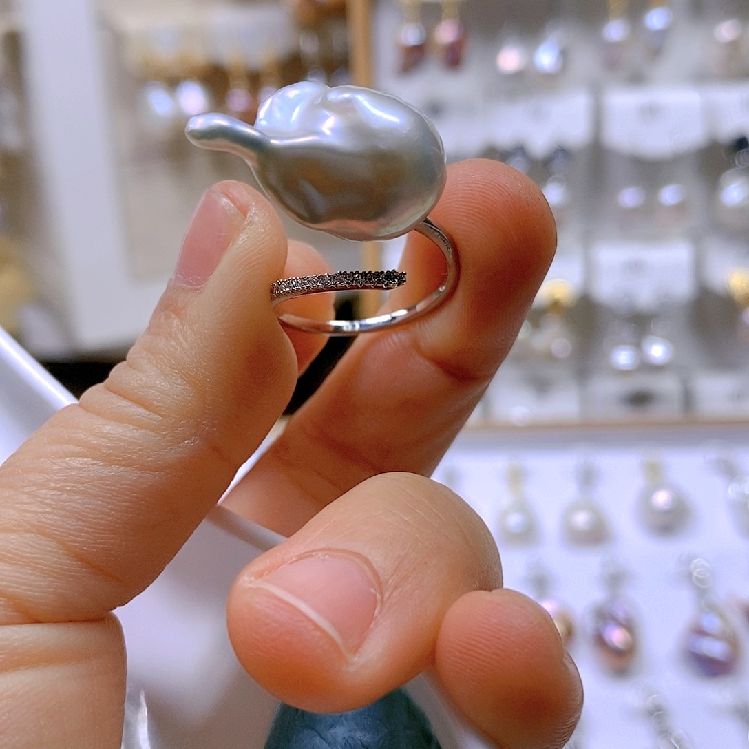 淡水珍珠合金颈饰