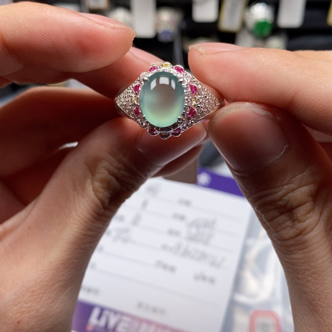 翡翠戒指未镶嵌嗯*天然缅甸翡翠a货