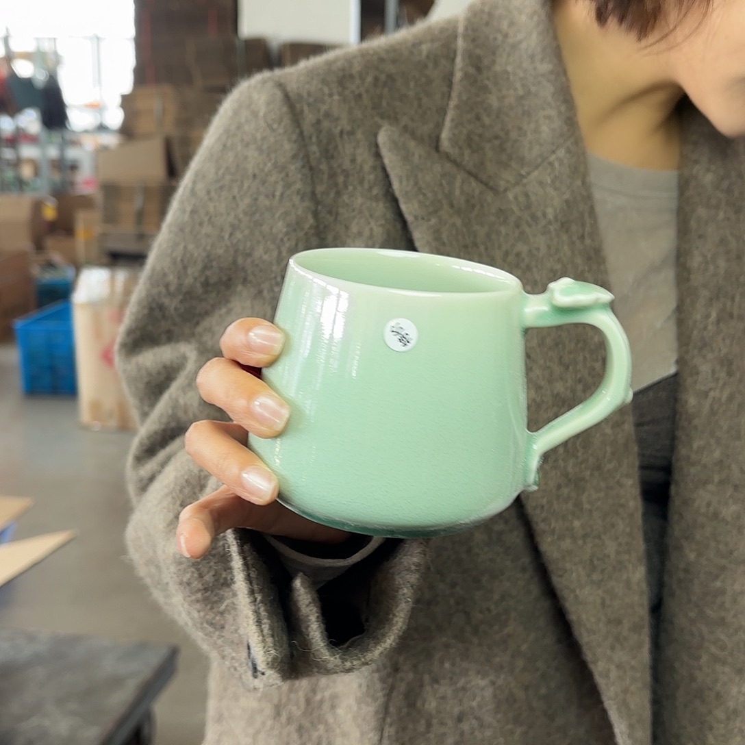 龙泉云间青瓷小米茶器