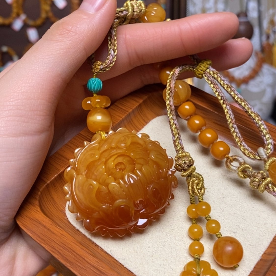 【闪购商品】蜜蜡颈饰未镶嵌项链