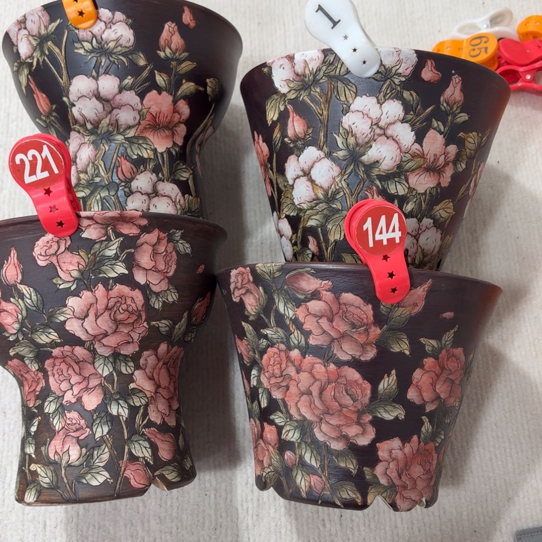 小***鱼紫砂花盆陶瓷多肉花盆微瑕