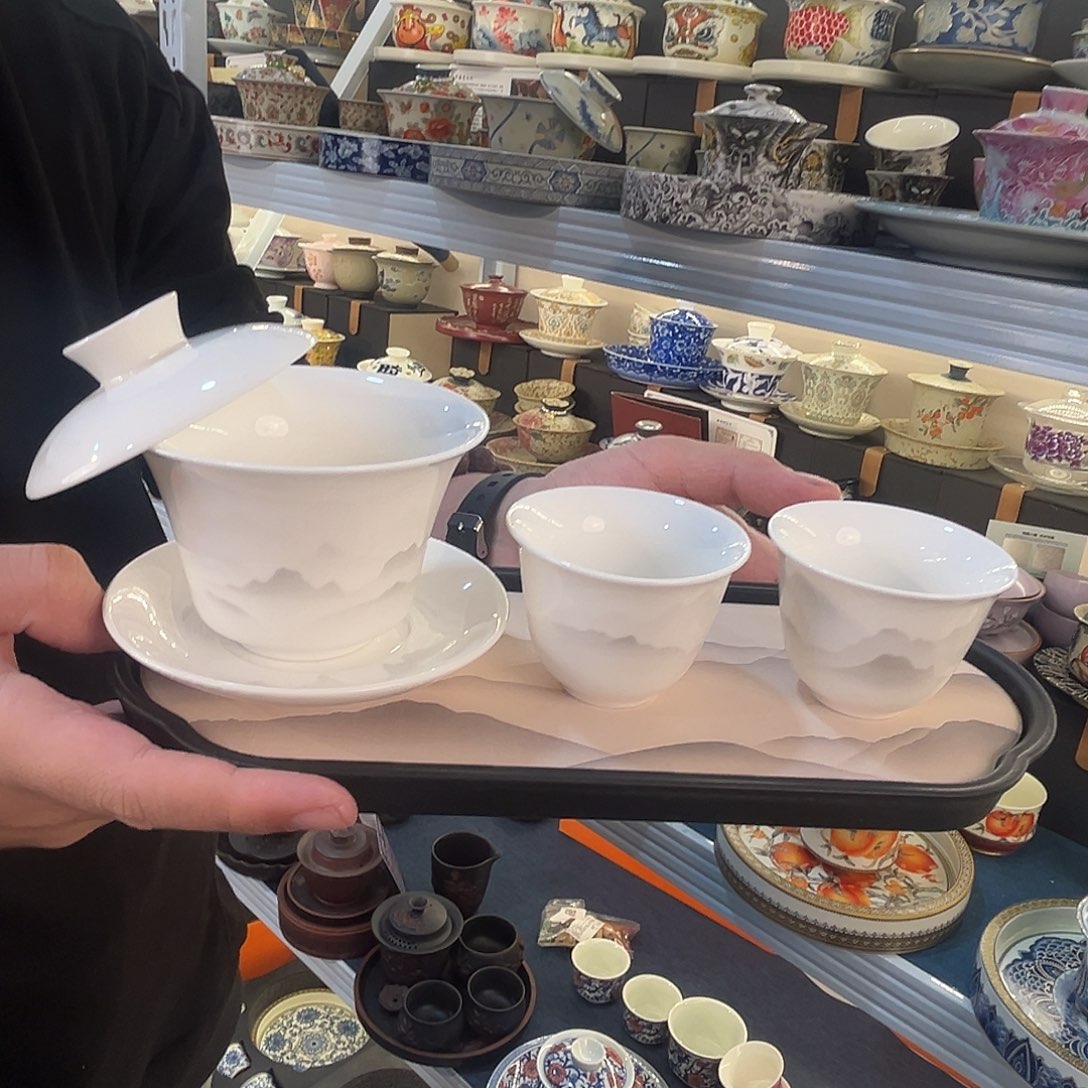 这些盖碗茶真漂亮！！！
