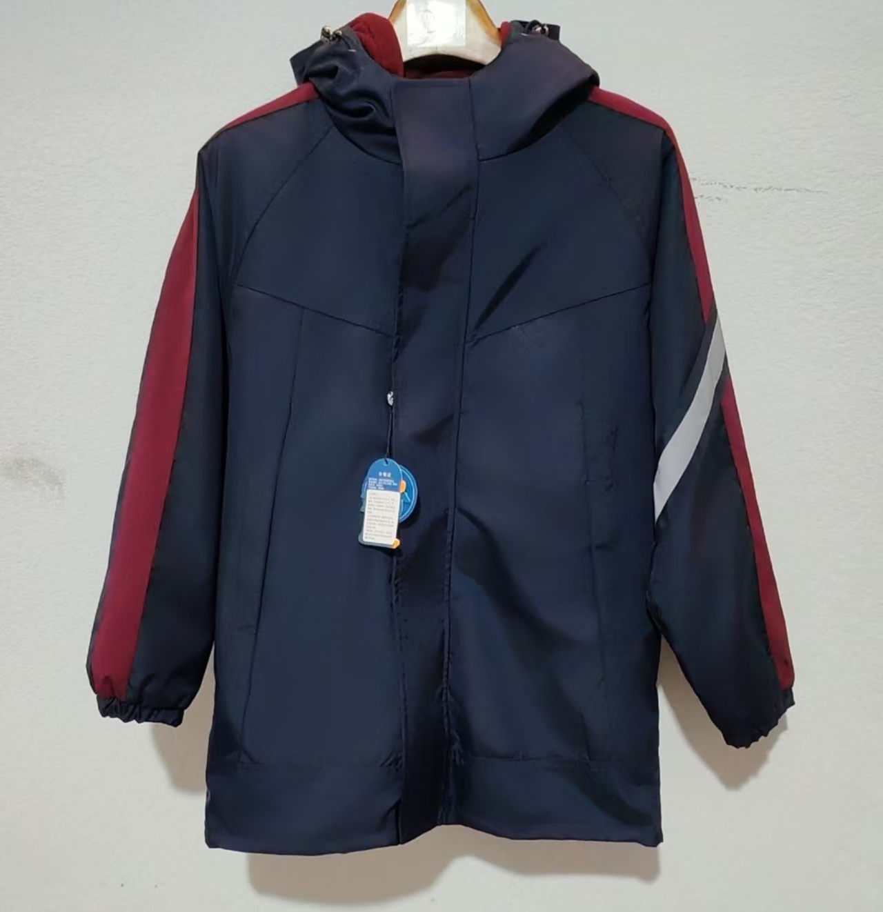 中小学生校服冲锋衣儿童户外防风防寒防水外套三合一拆卸加绒外套