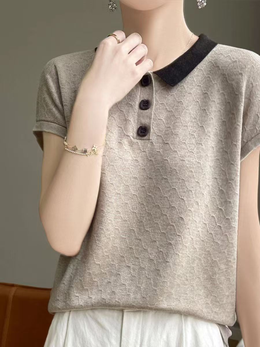 （绿野仙踪）减龄法式小翻领上衣 新选f1056 J03822