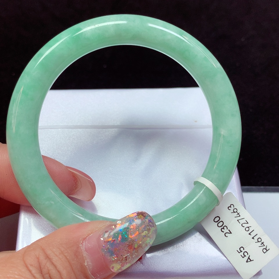 【闪购商品】翡翠手镯未镶嵌天然翡翠手镯55