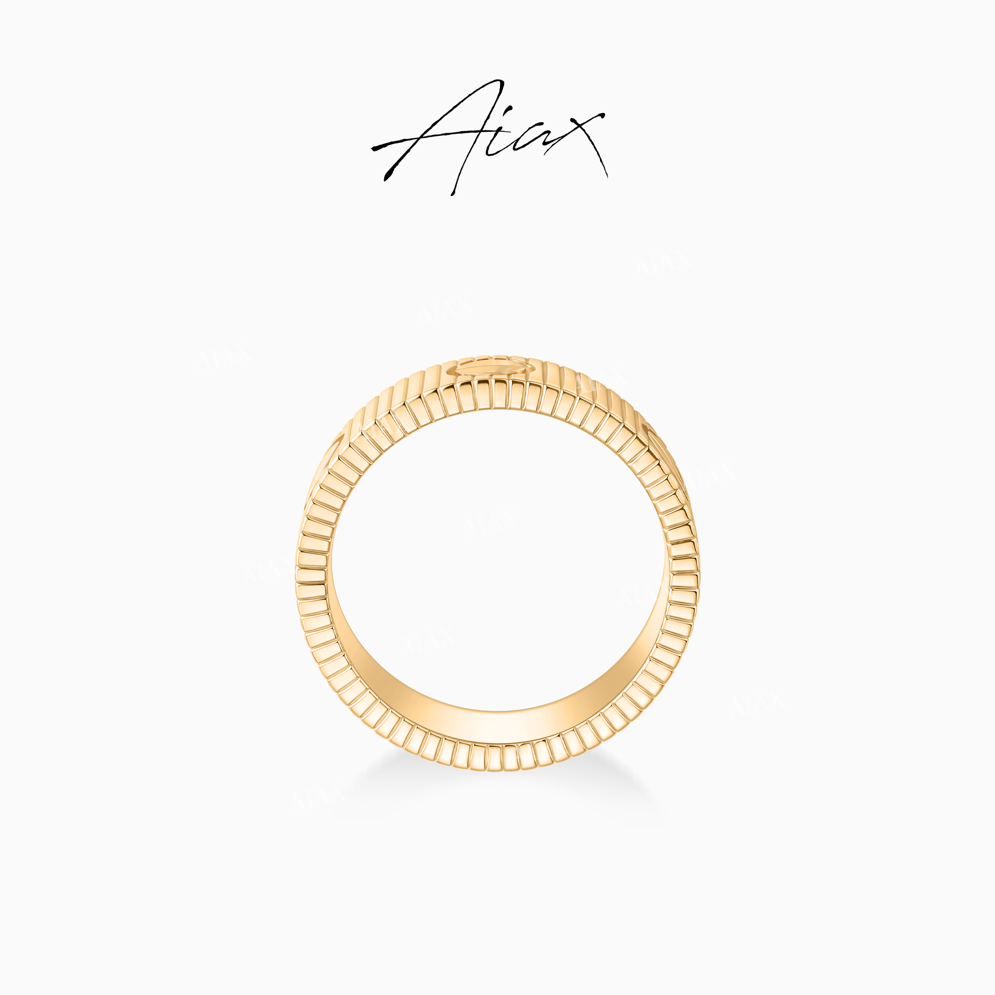 AIAX 【Love】简约ins小众高级感圆形戒指TSS10407