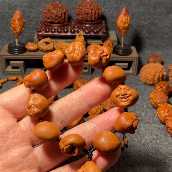 阿***勇橄榄核手串/手链手工制作工艺精湛
