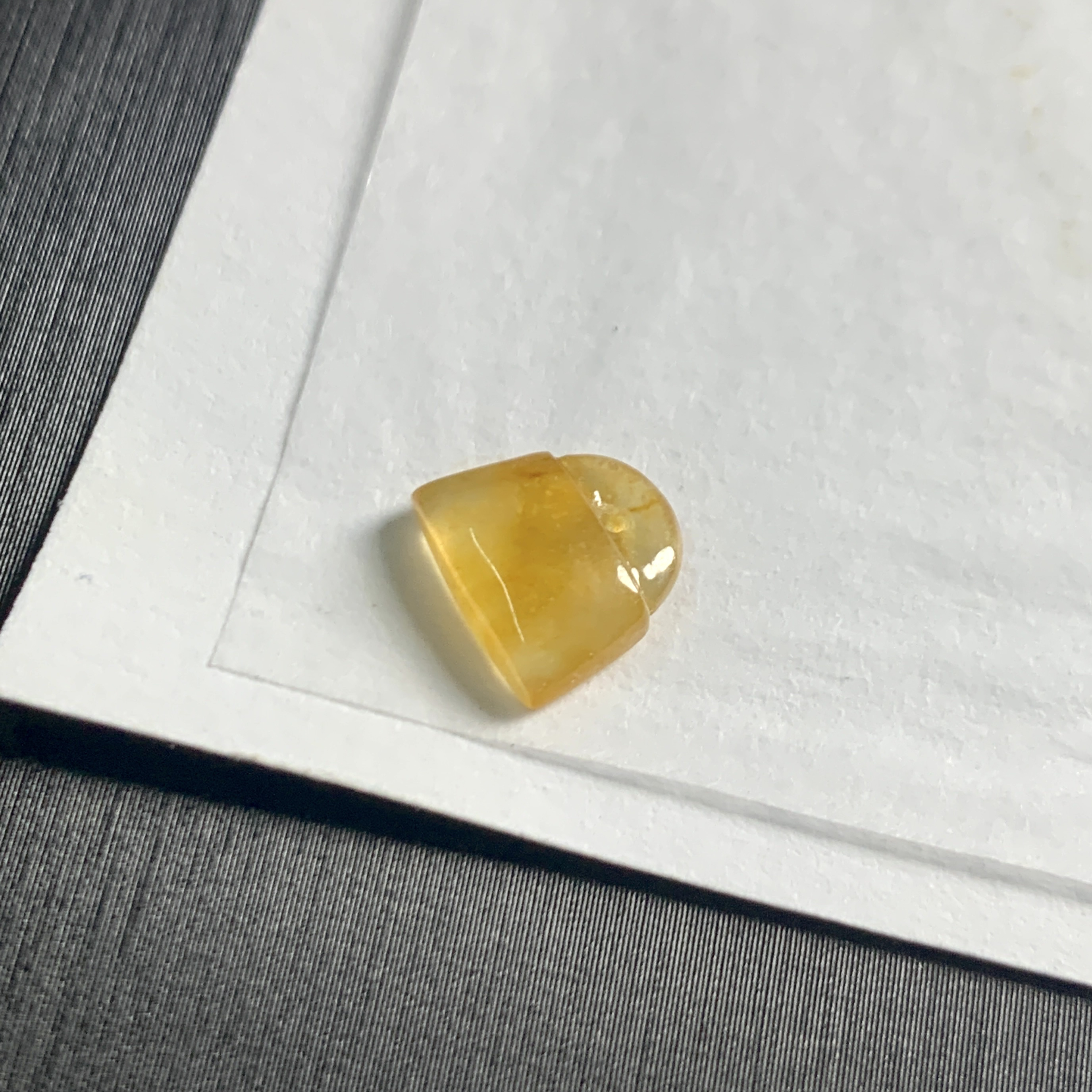 天然缅甸翡翠A货未镶嵌高冰黄金锁