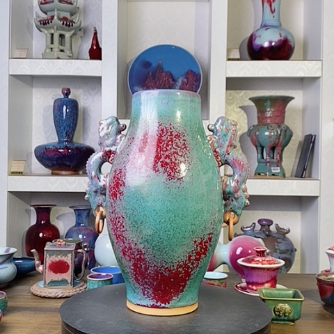 摆件禹州神后钧瓷原产地~