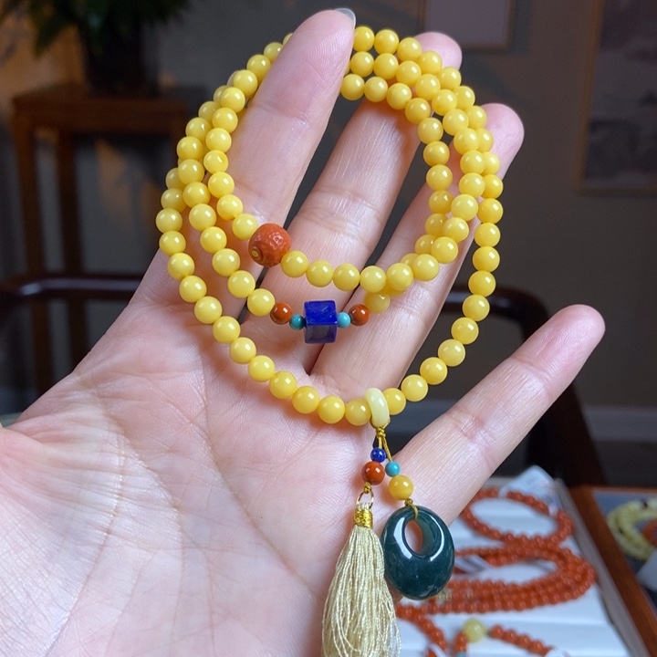 琥珀手链未镶嵌蜜蜡手串5