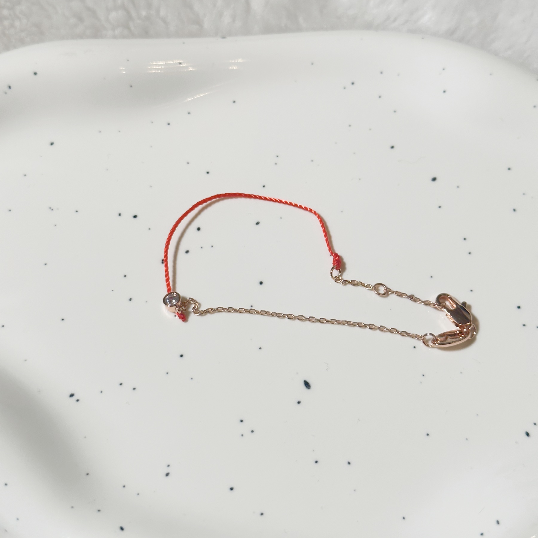 铜合金合成锆石项链 项链红绳时尚百搭