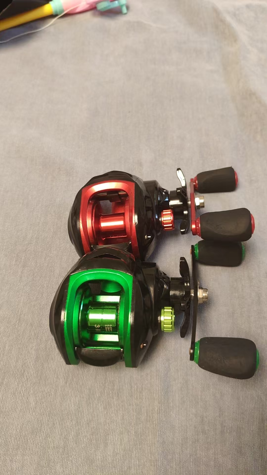 dc骚音三刹车8速比防炸线带离心刹车超远投水滴轮9