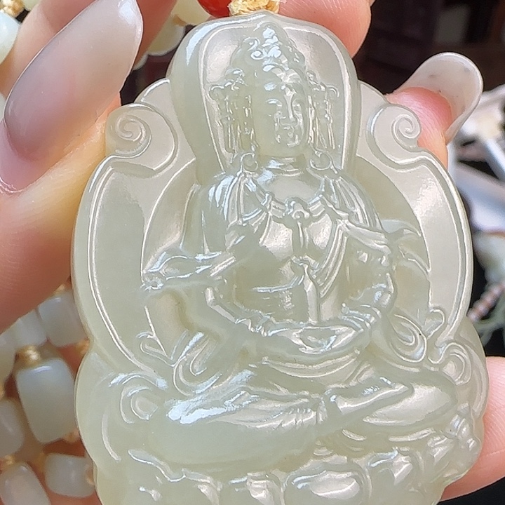 和田玉未镶嵌颈饰定制发货