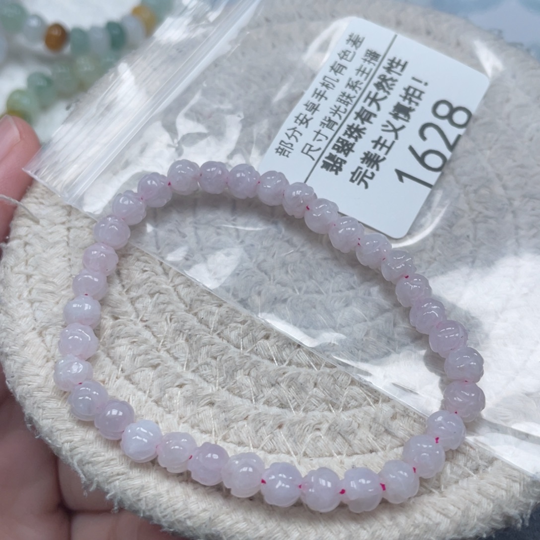 翡翠未镶嵌颈饰天然A货缅甸翡翠6mm