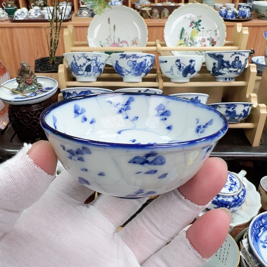 柴窑茶具茶杯茶壶小盘子