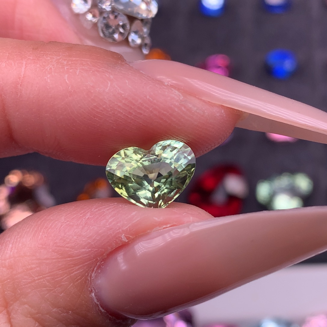碧玺珠宝半成品未镶嵌2.6ct薄荷绿碧玺