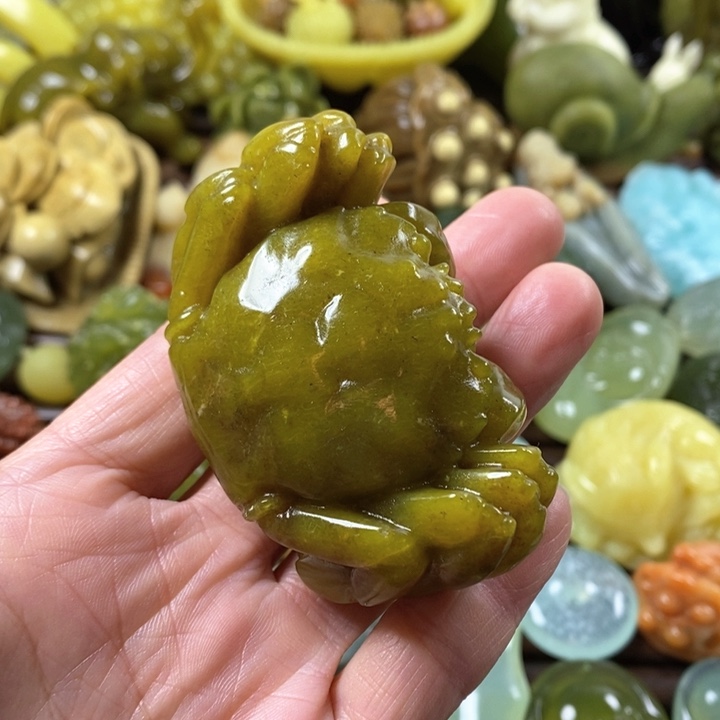 蛇纹石玉手把未镶嵌