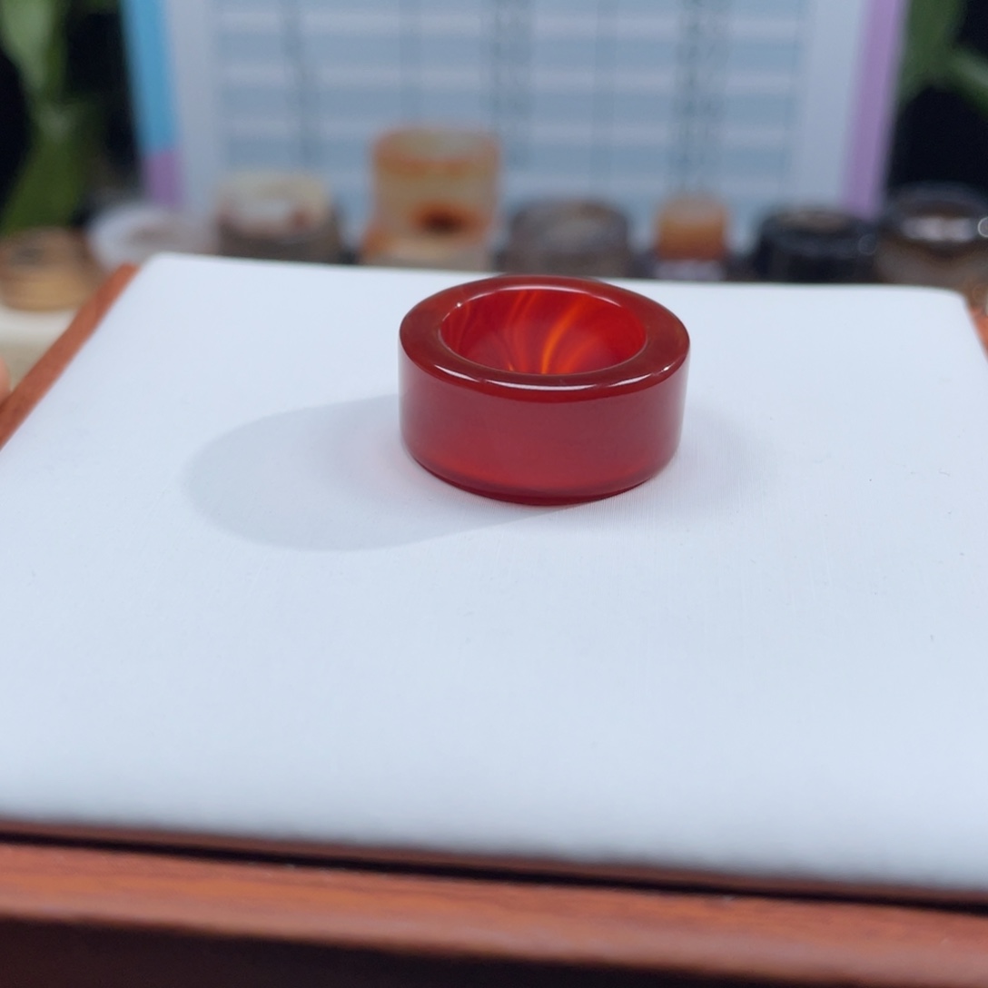 T***u玛瑙/玉髓未镶嵌戒指Z16.2港12