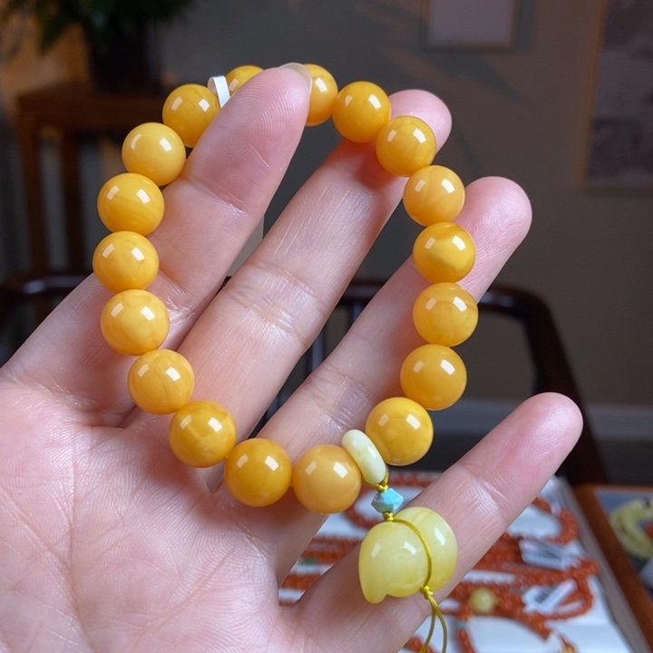 琥珀手链未镶嵌蜜蜡手串10