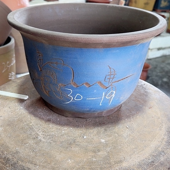 紫砂花盆源头工厂清仓处理20号