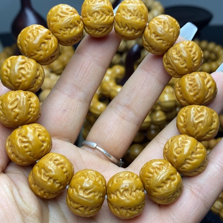 猴头核桃手串猴头猴脑