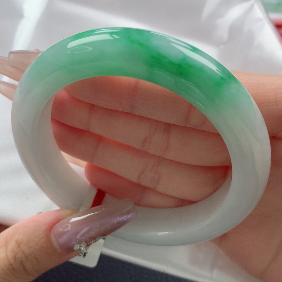 未镶嵌手镯翡翠缅甸天然翡翠A货56.8