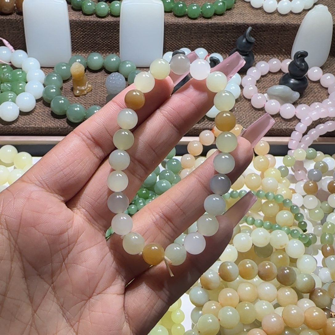 和田玉未镶嵌手链