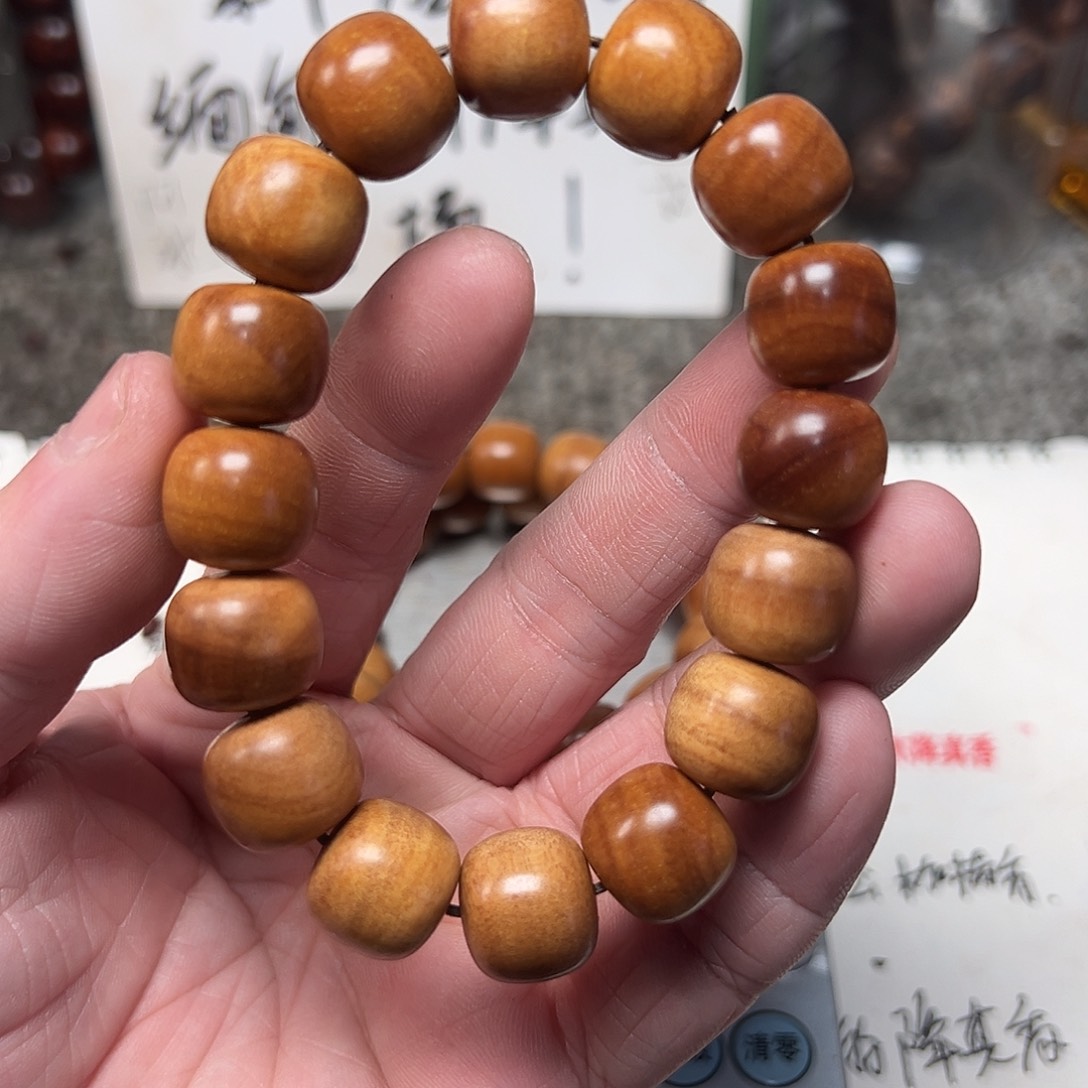 檀香木手串/手链印度迈索老山檀1314黑肉