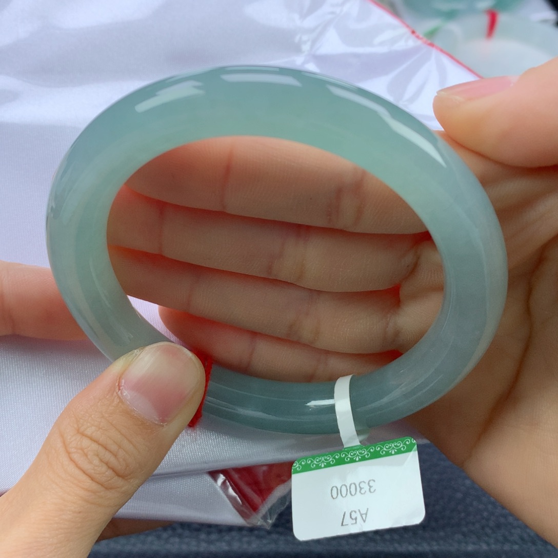 翡翠手镯未镶嵌57.5圆