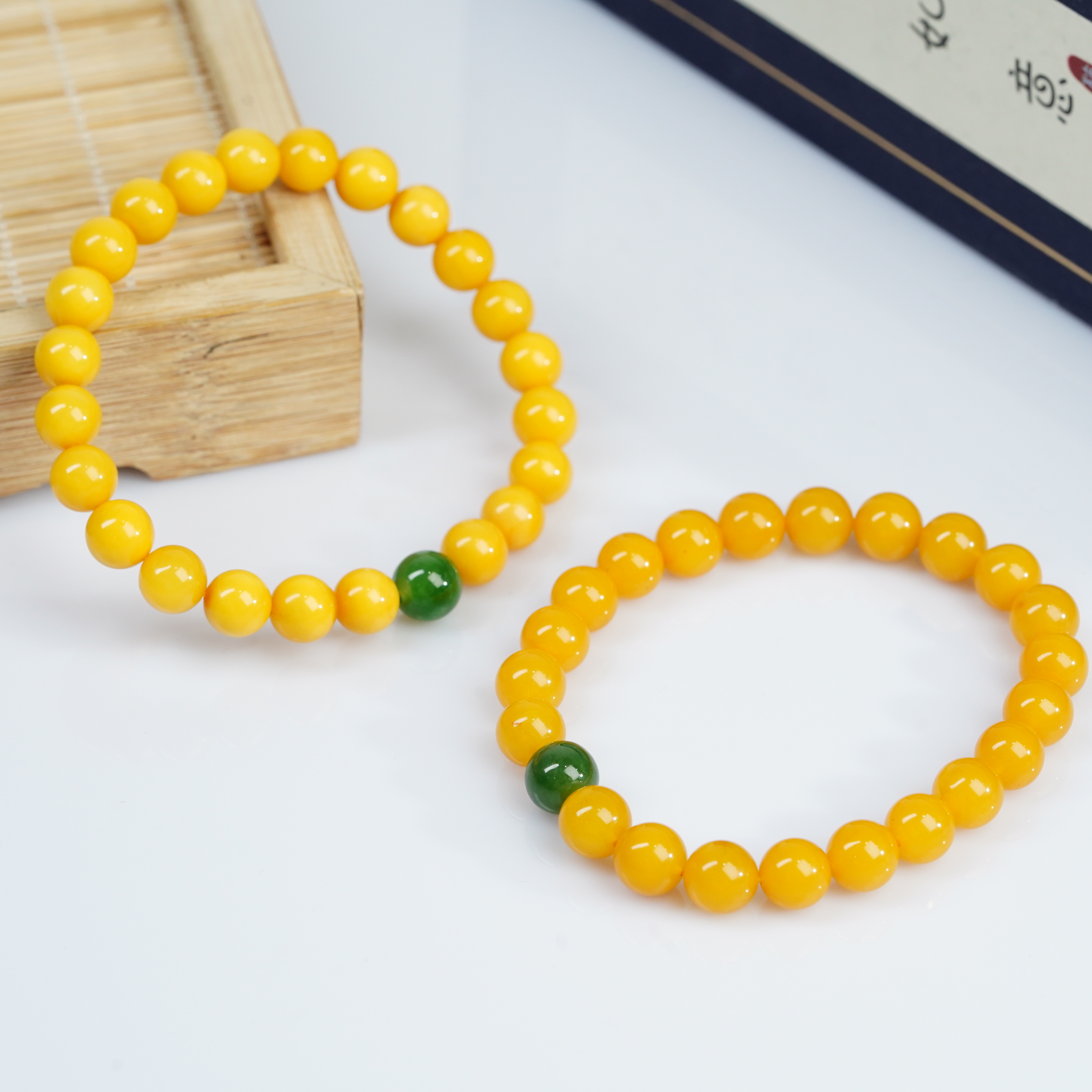 【小北好物】蜜蜡DIY单圈手串约6.5mm【多样性发一件】QH03X900