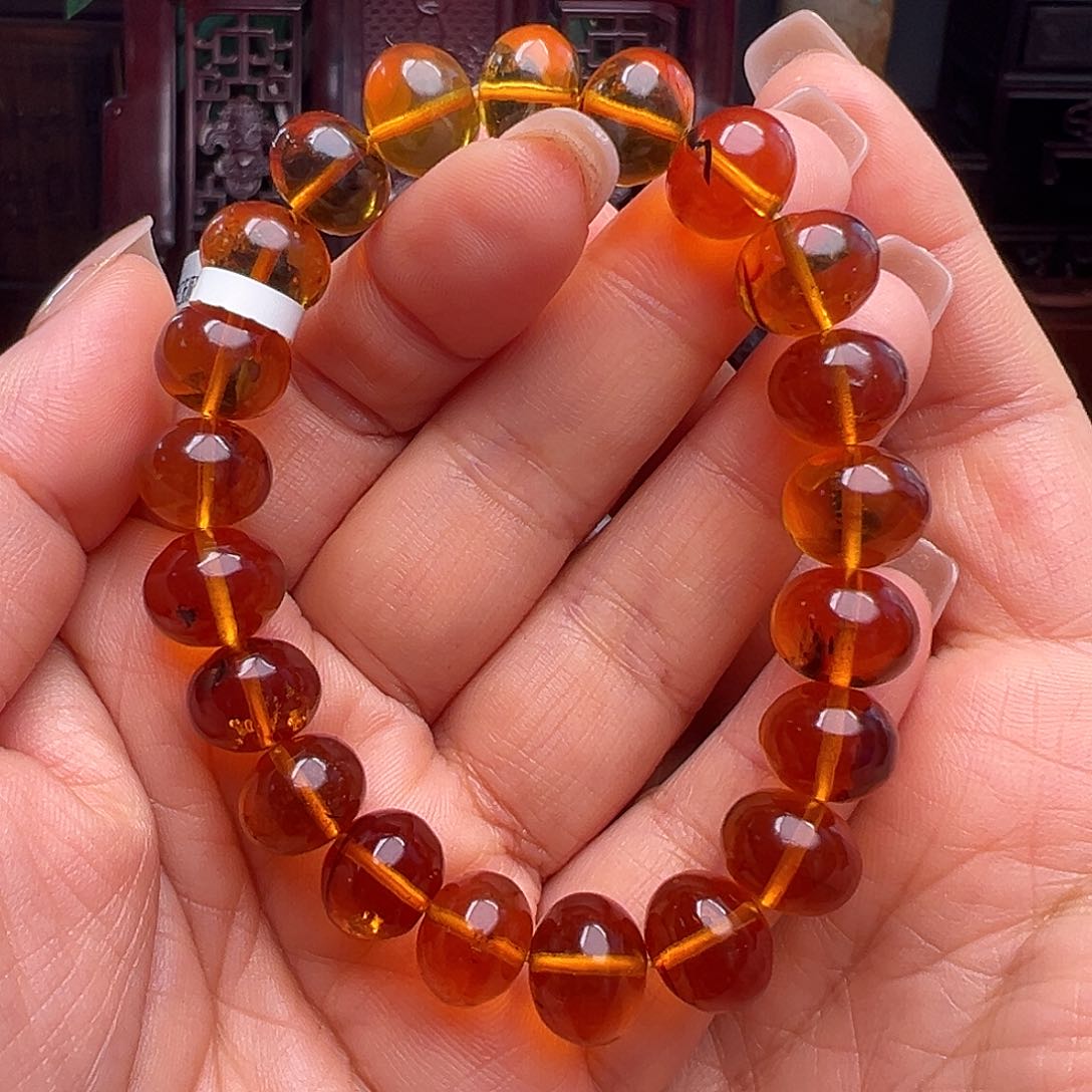 琥珀裸石未镶嵌抚顺琥珀10289。11m m