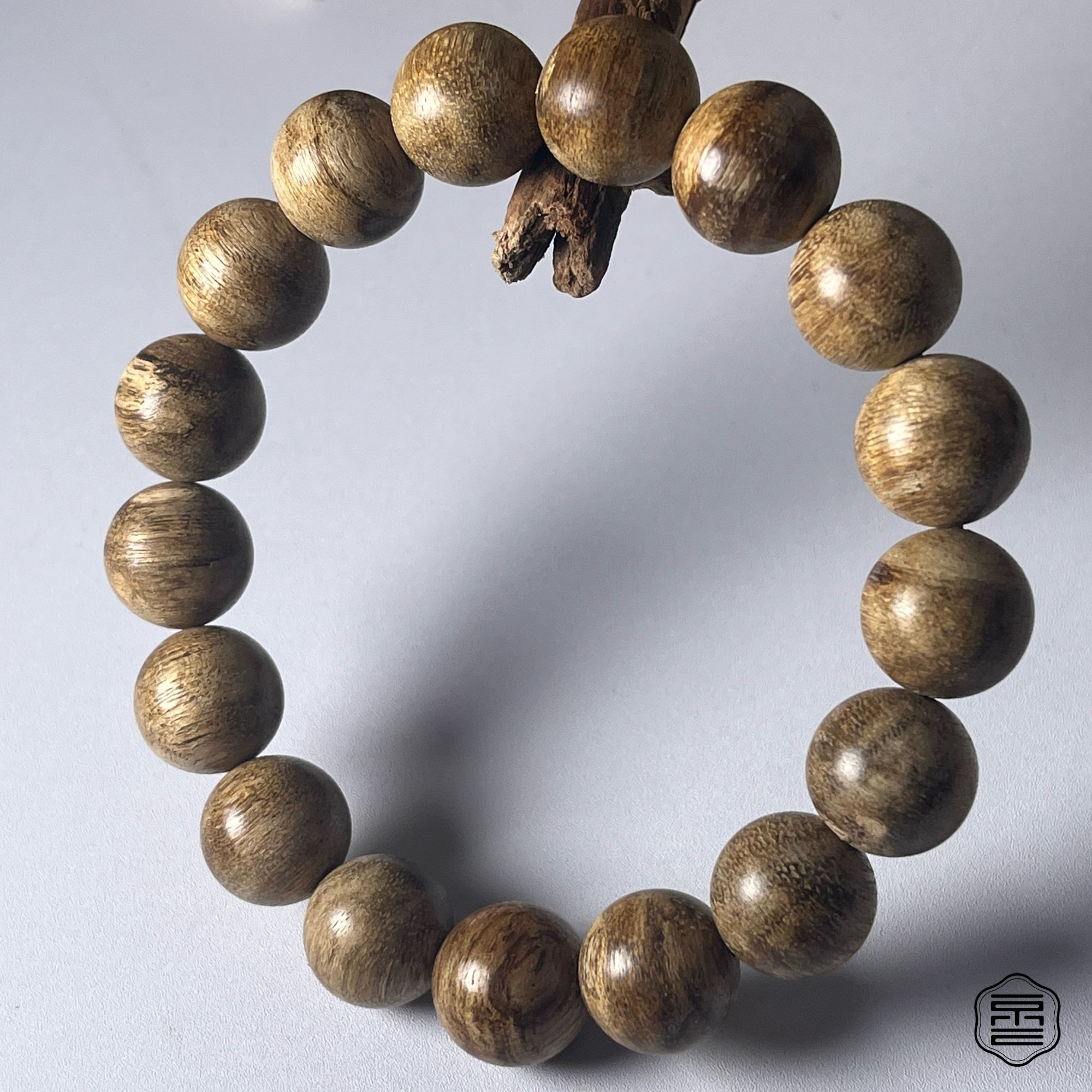 沉香达拉干虎斑沉香手串13mm单圈手串JYFJ06