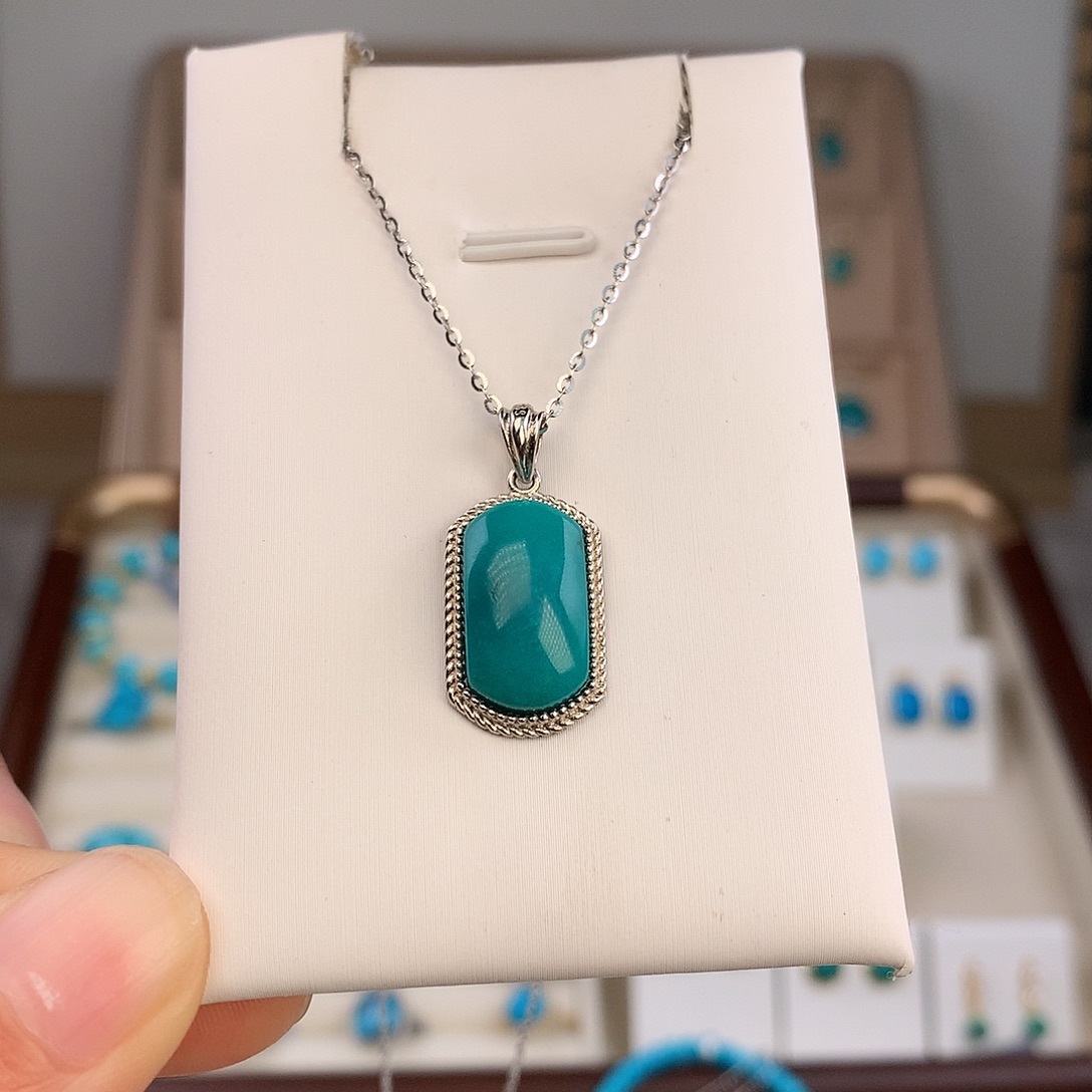 绿松石未镶嵌吊坠(不含链)