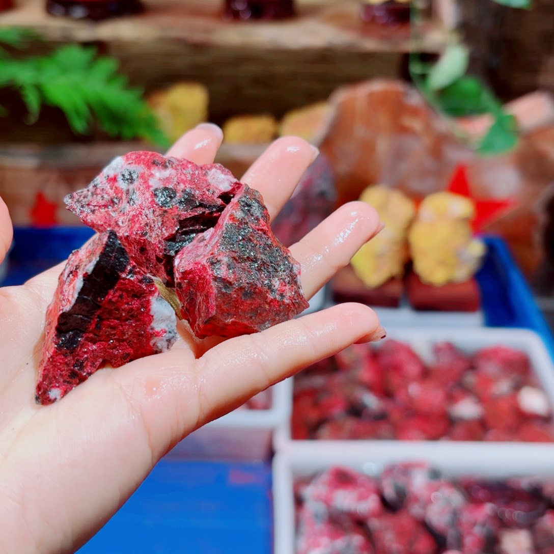 佳***洗天然辰砂天然朱砂摆件