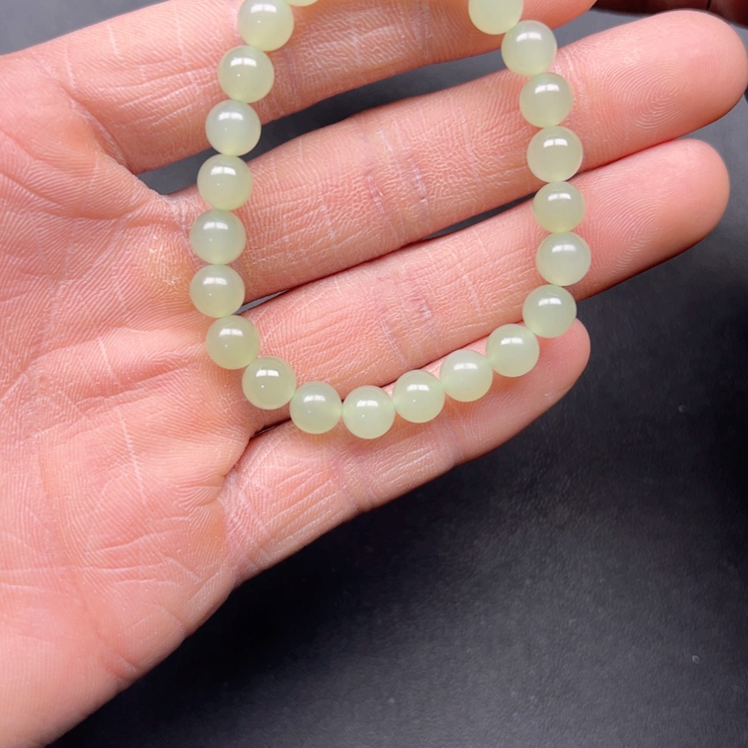 和田玉手串未镶嵌多样性拍一发一