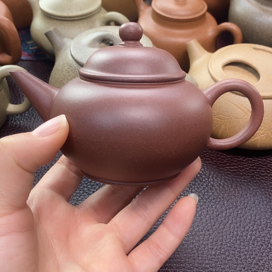 紫泥茶壶黄龙山原矿紫砂砂