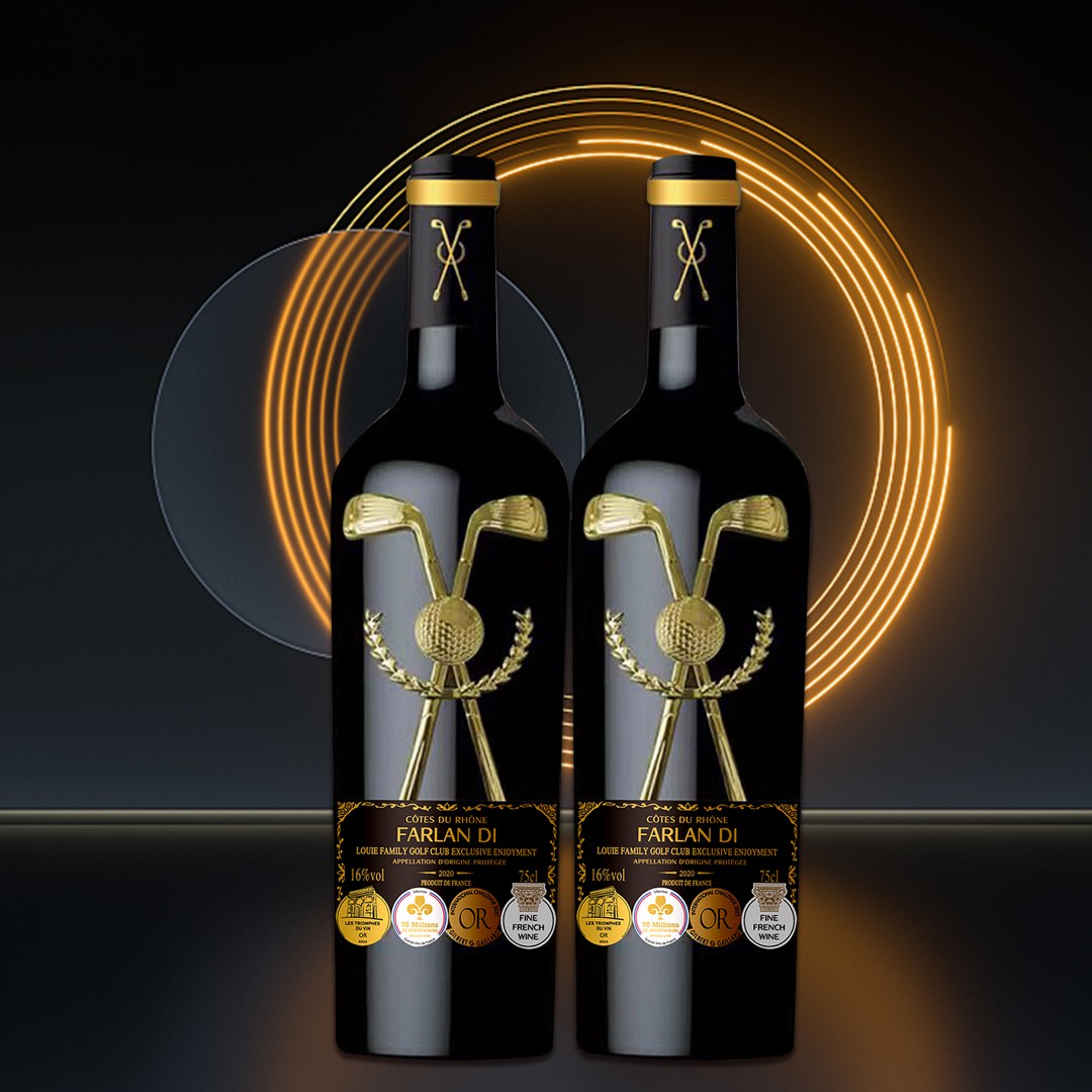 高尔夫俱乐部尊享干红葡萄酒16度750ML*2（JY）