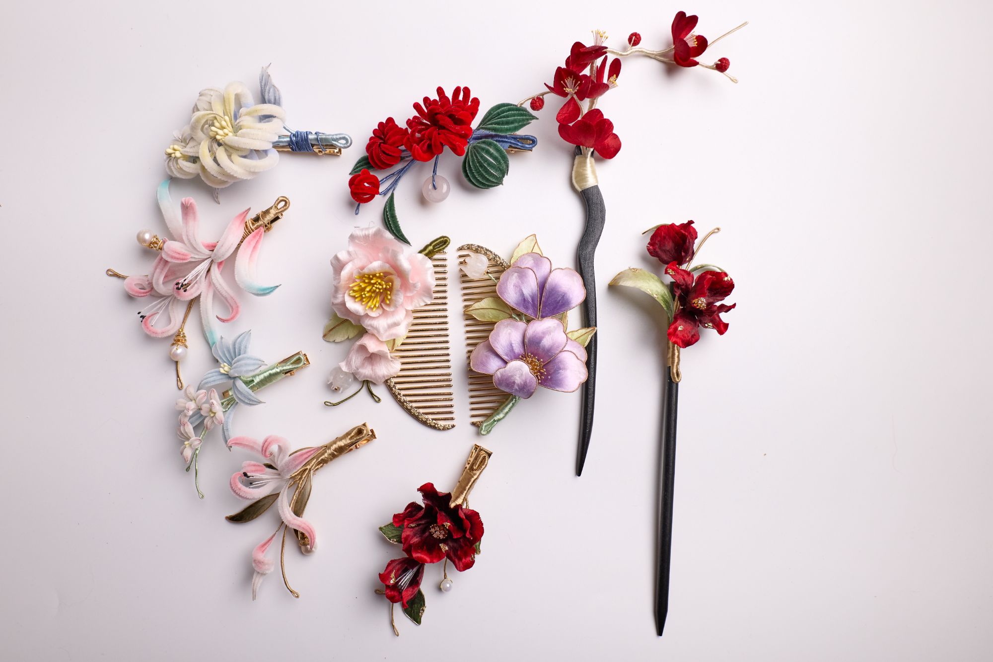 胖绒 扁绒 掐丝绒 缠花 稽珠 过款链接