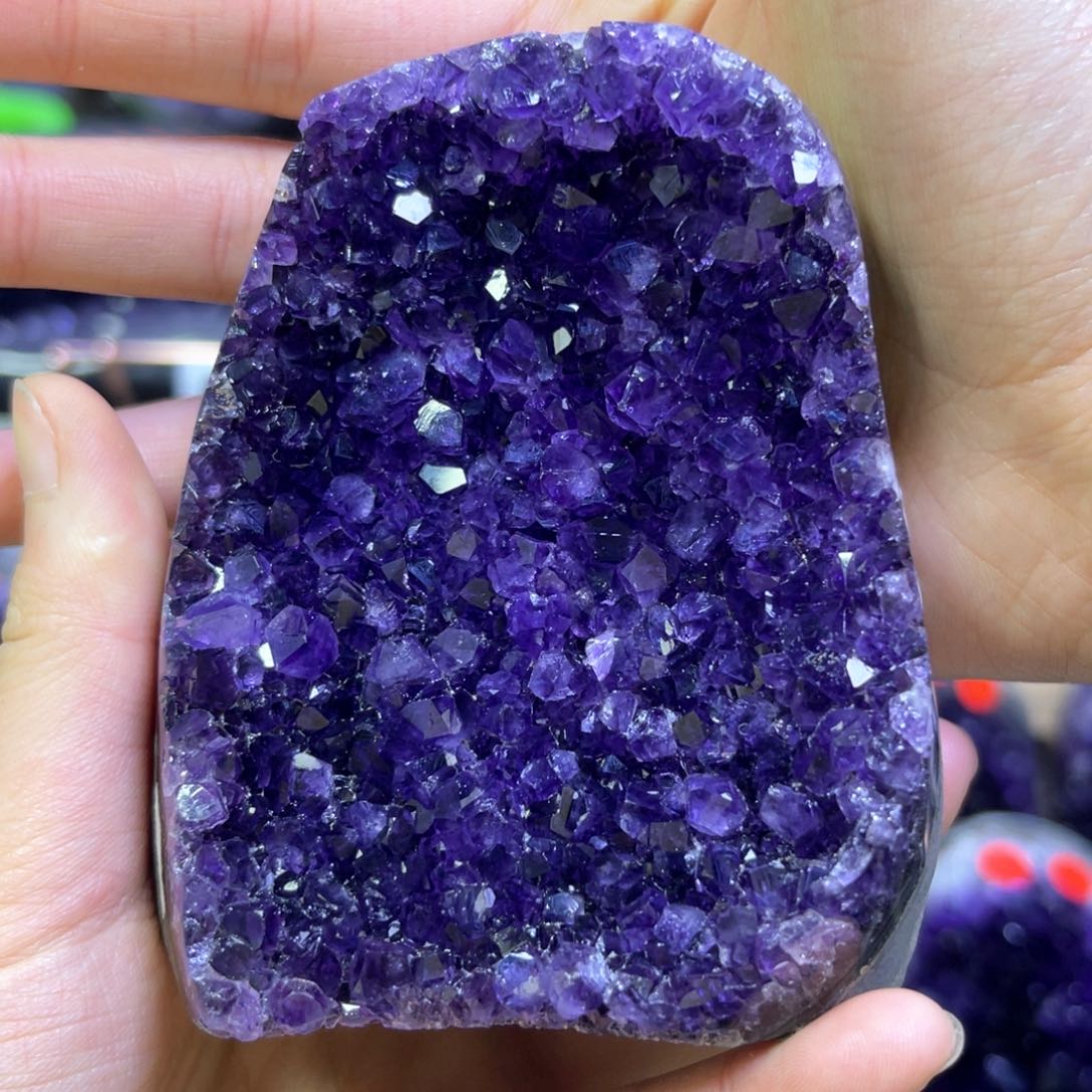 紫晶摆件未镶嵌紫水晶