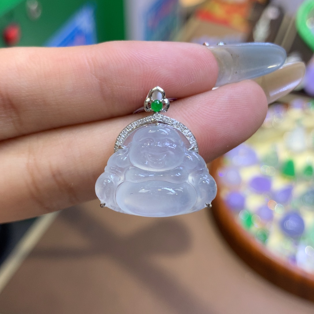 【闪购商品】翡翠18K金镶嵌颈饰翡翠