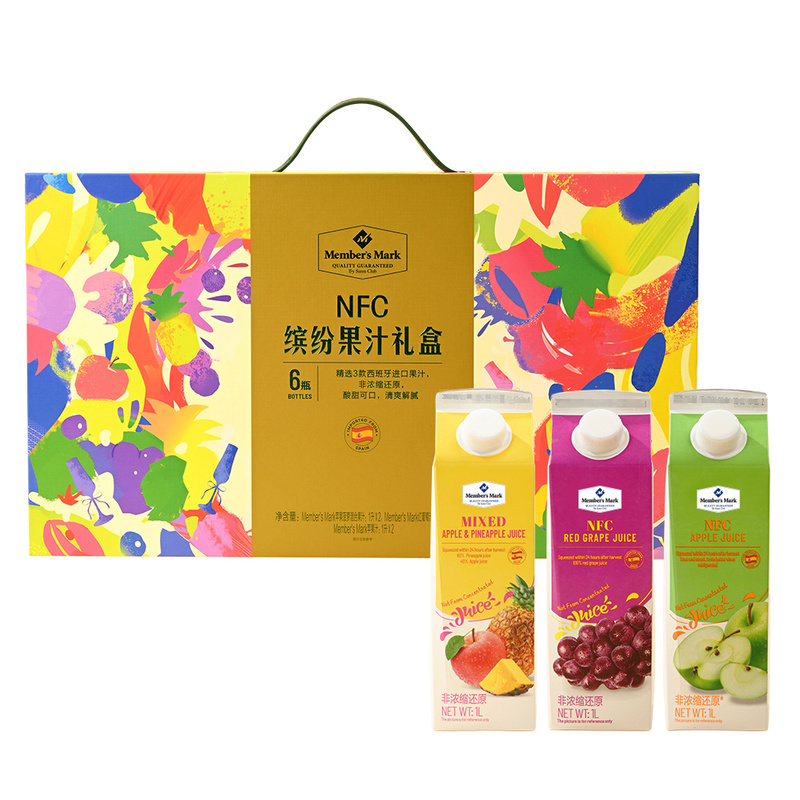 Member's Mark 西班牙进口 NFC缤纷果汁礼盒 6L(1L*6)