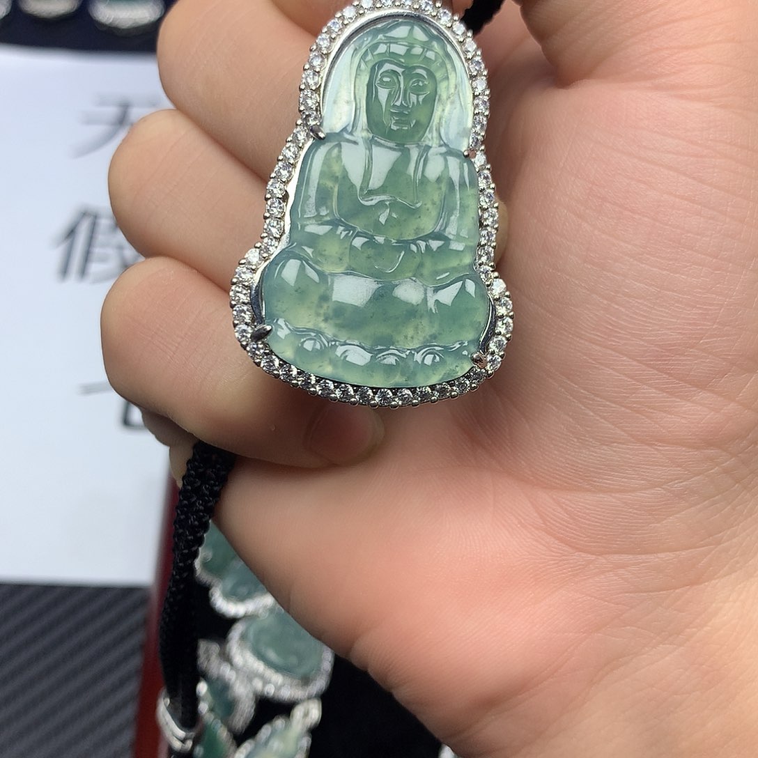 翡翠颈饰未镶嵌123456789