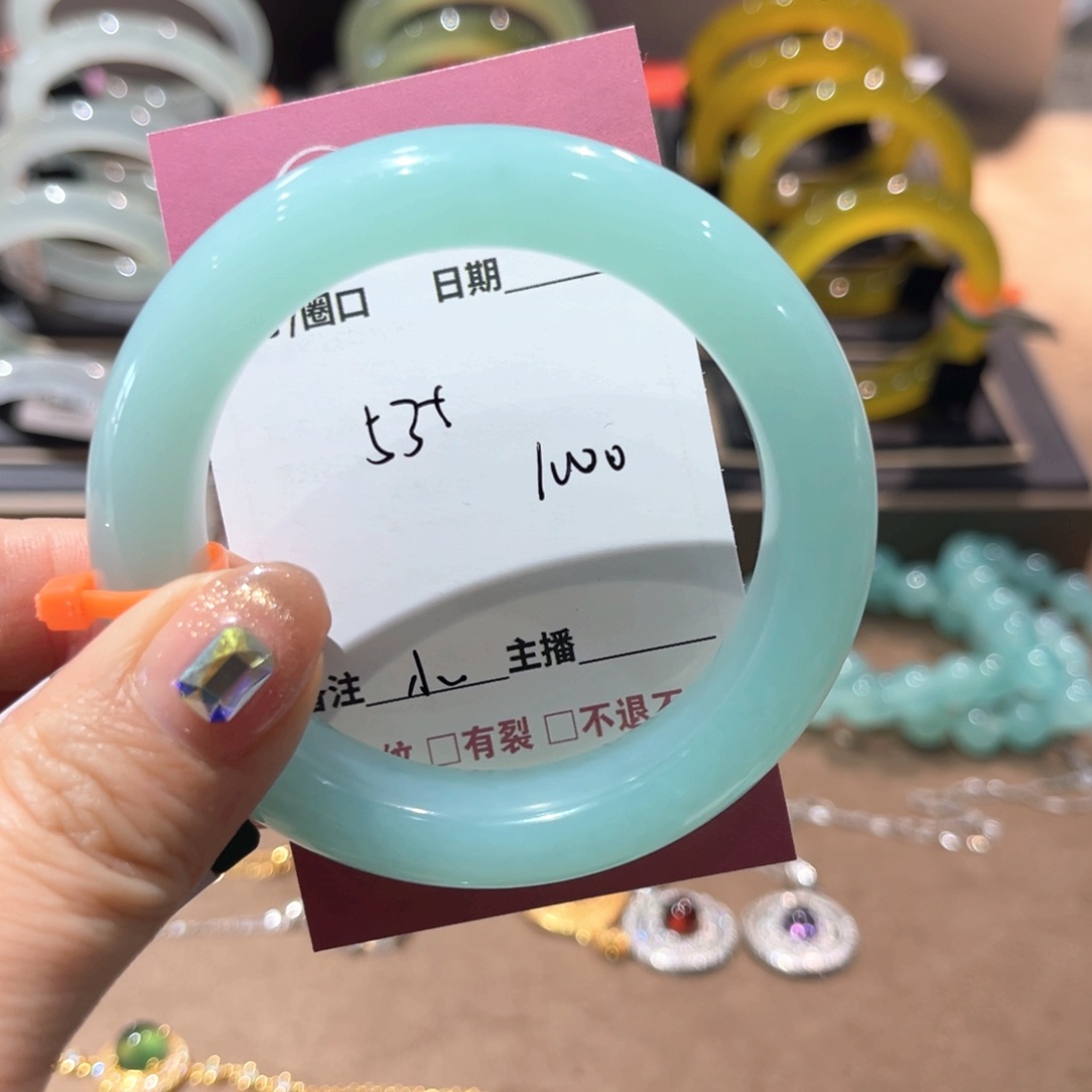 蛇纹石玉手镯未镶嵌小*